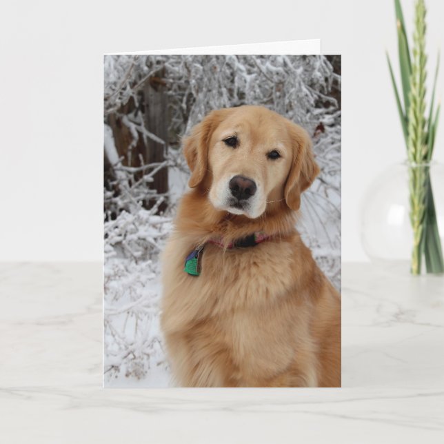 Frohe Weihnachtsgolden Karte (Vorderseite)