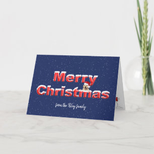 Frohe Weihnachtsgolden Retriever Feiertagskarte