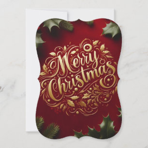 Frohe Weihnachtsgrün Mitteilungskarte