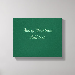 Frohe Weihnachtsgrün schlichte Solo-Hintergrund Ur Leinwanddruck