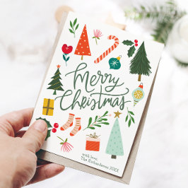 Frohe Weihnachtsgrüße Feiertagskarte