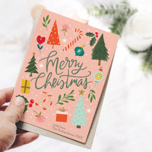 Frohe Weihnachtsgrüße Feiertagskarte