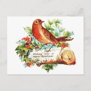 Frohe Weihnachtsgrüße Feiertagspostkarte