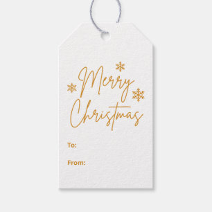 Frohe Weihnachtsgrüße Gold Geschenkanhänger