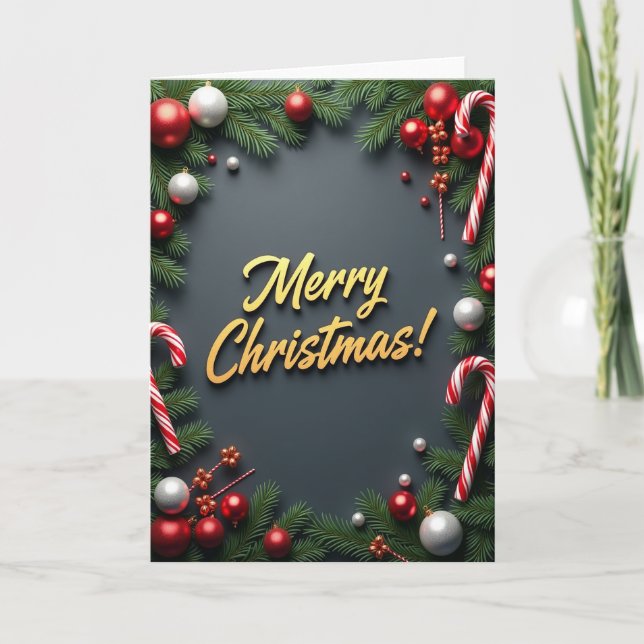 Frohe Weihnachtsgrüße Karte (Vorderseite)