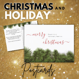 Frohe Weihnachtsgrüße Kunde Postkarte