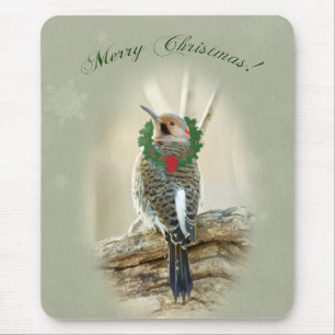 Frohe Weihnachtsgrüße - Northern Flicker Mousepad
