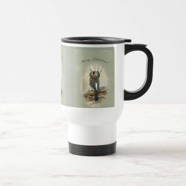 Frohe Weihnachtsgrüße - Northern Flicker Reisebecher (Rechts)