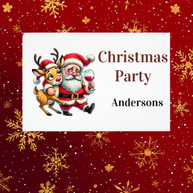 Frohe Weihnachtsgrüße Santa Fotodruck (Spread holiday cheer with Brett Designs' Merry Christmas Greetings Santa Photo Prin)