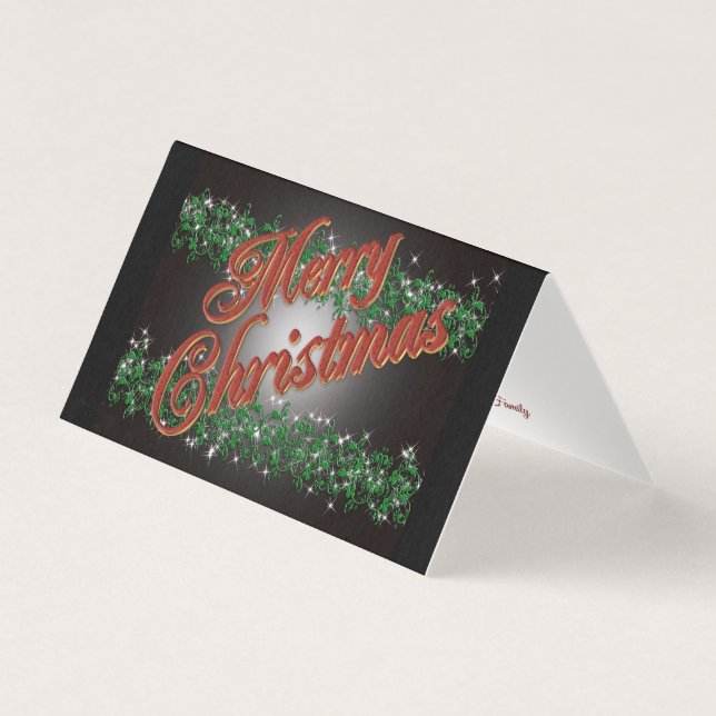 Frohe Weihnachtsgrüßkarte (Vorderseite)