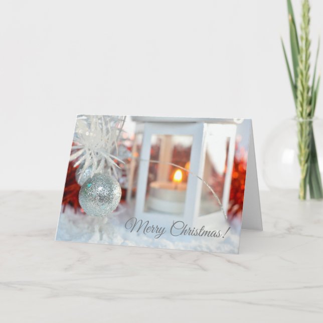 Frohe Weihnachtsgrüßkarte Karte (Vorderseite)