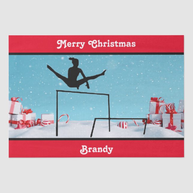 Frohe Weihnachtsgymnastik Seidenpapier (Vorderseite)