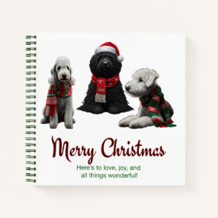 Frohe Weihnachtshunde Notizbuch