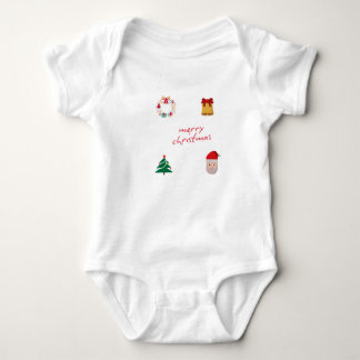 Frohe Weihnachtsjung Baby Strampler