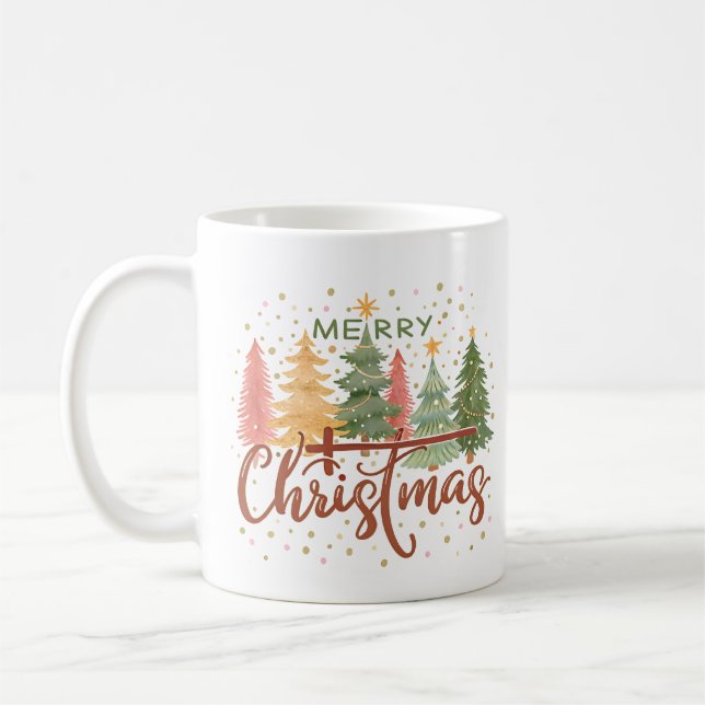 Frohe Weihnachtskaffee | Feiertag Kaffeetasse (Links)