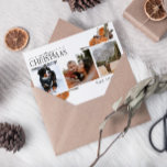 Frohe Weihnachtskalligrafie Citrus Botanisches Fot Feiertagskarte<br><div class="desc">Sie suchen eine einzigartige und festliche Möglichkeit, Urlaub Grüße in diesem Jahr zu senden? Karo unsere frohe Weihnachtskalligrafie Citrus Botanical Foto Holiday Card! Diese schöne Karte zeigt drei Ihrer Lieblings-Fotos, mit Aquarellbotanicalen von Zitrusfrüchten, Kiefernbäumen, Sternanis und Zimt dekoriert. Die Nachricht "Frohe Weihnachten" wird in der modernen Kalligraphie handgeschrieben und ist...</div>