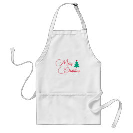 Frohe Weihnachtskalligraphie Schürze