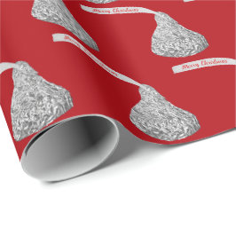 Frohe Weihnachtskandy auf Red Geschenkpapier