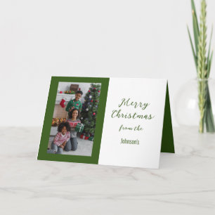 Frohe Weihnachtskarte, 5" x 7" Faltkarte Karte