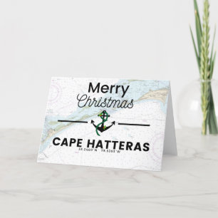 Frohe Weihnachtskarte - Cape Hatteras Feiertagskarte