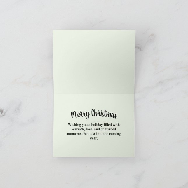 Frohe Weihnachtskarte Dankeskarte (Innenseite)
