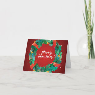 Frohe Weihnachtskarte Dankeskarte