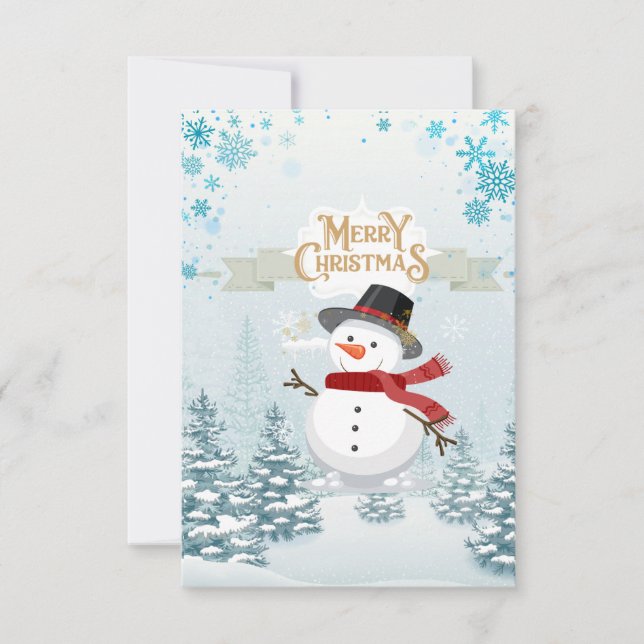 Frohe Weihnachtskarte Dankeskarte (Vorderseite)