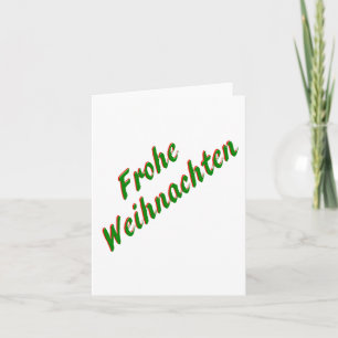 Frohe Weihnachtskarte, Deutsch Feiertagskarte