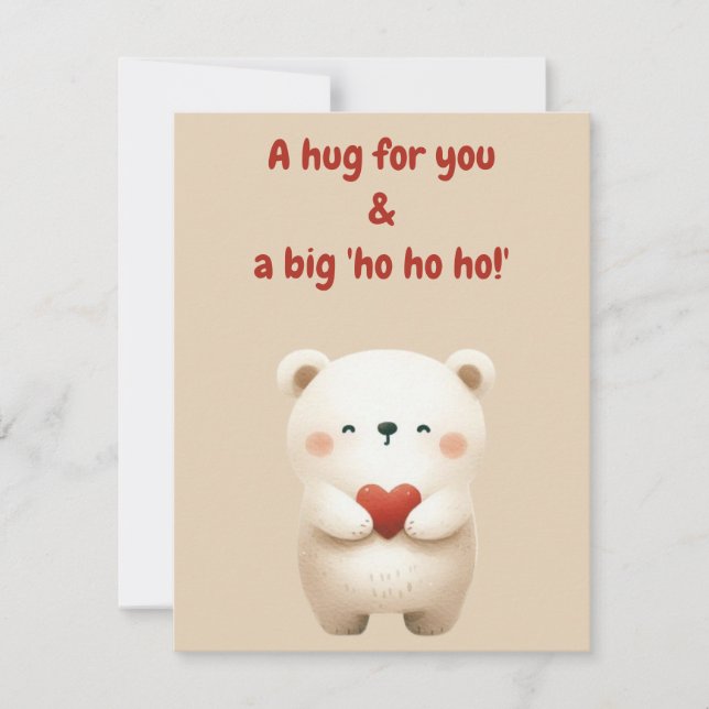 Frohe Weihnachtskarte Einladung (Vorderseite)