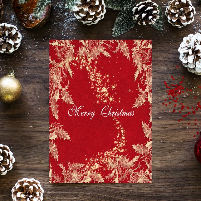 Frohe Weihnachtskarte Einladung (Red Christmas Card)