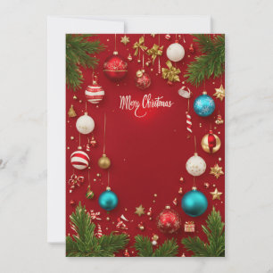 Frohe Weihnachtskarte Einladung