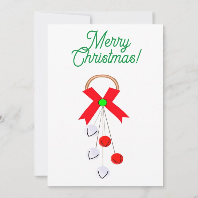 Frohe Weihnachtskarte Einladung (Vorderseite)