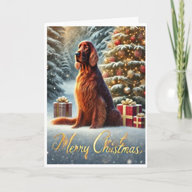 Frohe Weihnachtskarte Feiertagskarte (Vorderseite)