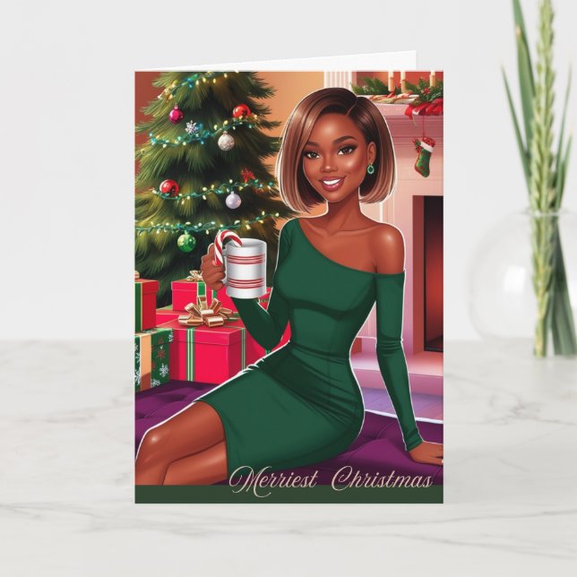 Frohe Weihnachtskarte Feiertagskarte (Vorderseite)