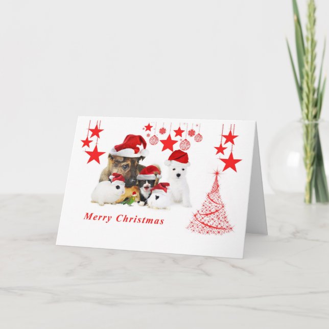 Frohe Weihnachtskarte Feiertagskarte (Vorderseite)