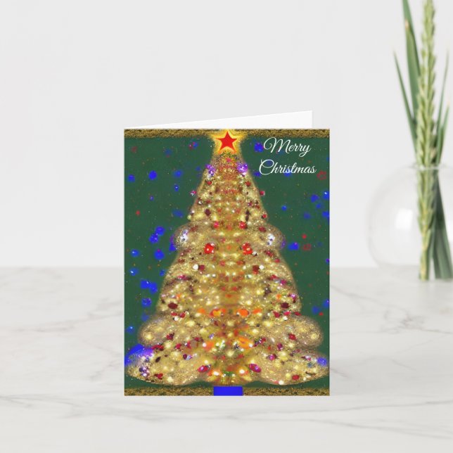 Frohe Weihnachtskarte Feiertagskarte (Vorderseite)