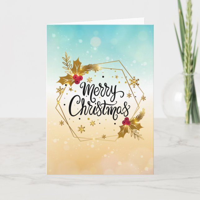 Frohe Weihnachtskarte Feiertagskarte (Vorderseite)