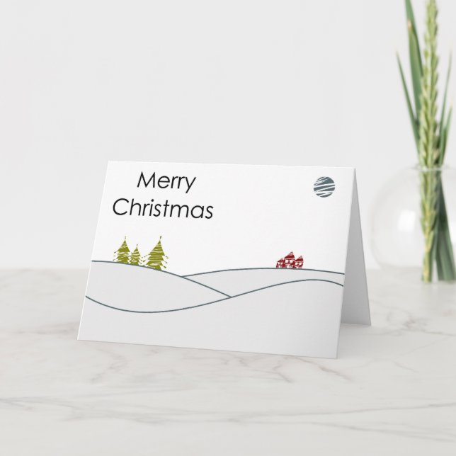 Frohe Weihnachtskarte Feiertagskarte (Vorderseite)