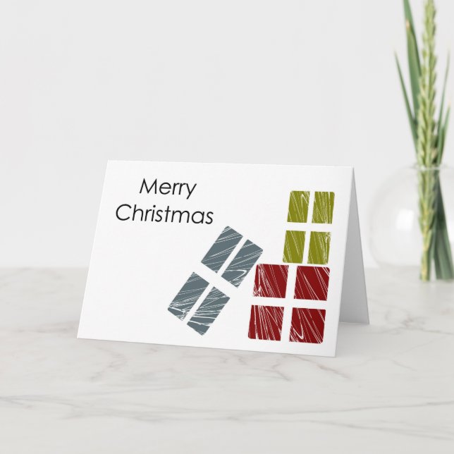 Frohe Weihnachtskarte Feiertagskarte (Vorderseite)