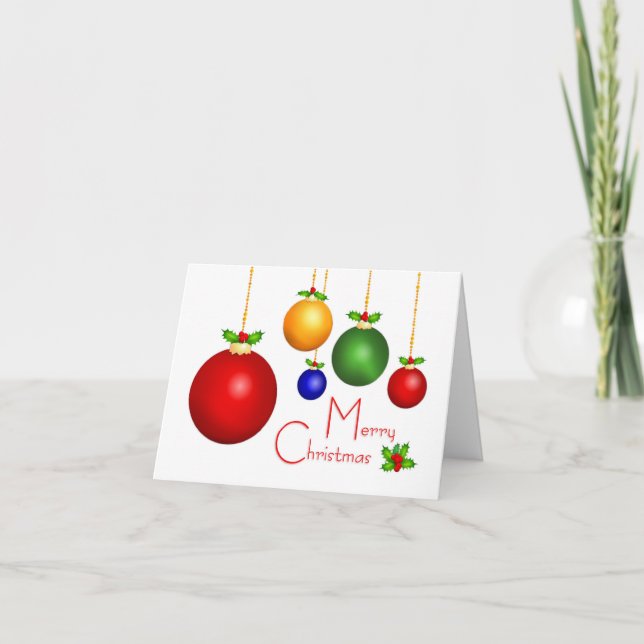 Frohe Weihnachtskarte Feiertagskarte (Vorderseite)