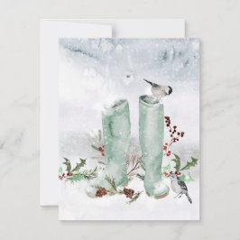 Frohe Weihnachtskarte Feiertagskarte