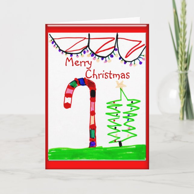 Frohe Weihnachtskarte Feiertagskarte (Vorderseite)