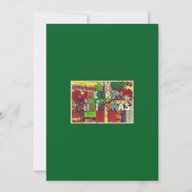 Frohe Weihnachtskarte Feiertagskarte (Vorderseite)