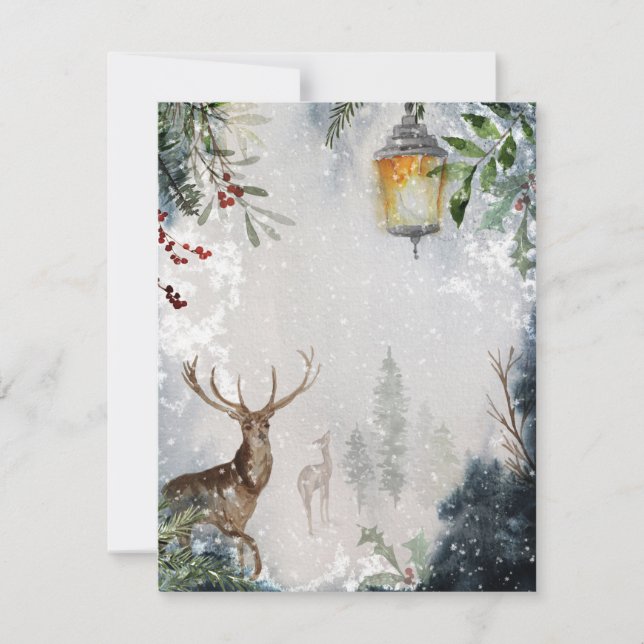 Frohe Weihnachtskarte Feiertagskarte (Vorderseite)