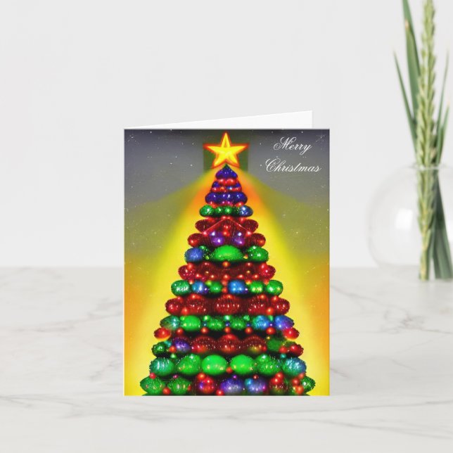 Frohe Weihnachtskarte Feiertagskarte (Vorderseite)