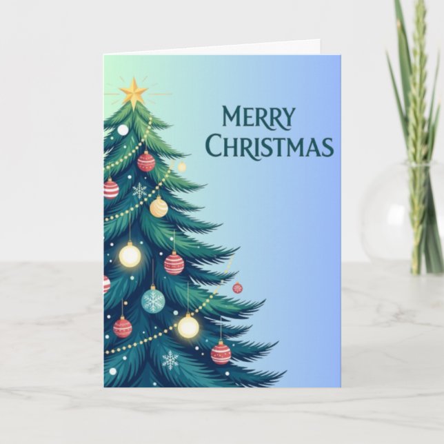 Frohe Weihnachtskarte Feiertagskarte (Vorderseite)