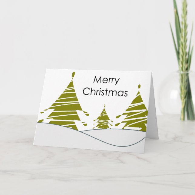 Frohe Weihnachtskarte Feiertagskarte (Vorderseite)