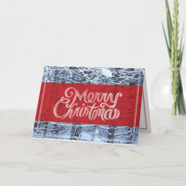 Frohe Weihnachtskarte Feiertagskarte (Vorderseite)