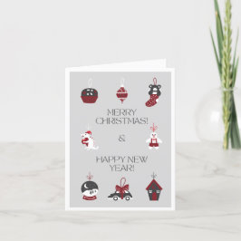 Frohe Weihnachtskarte Feiertagskarte