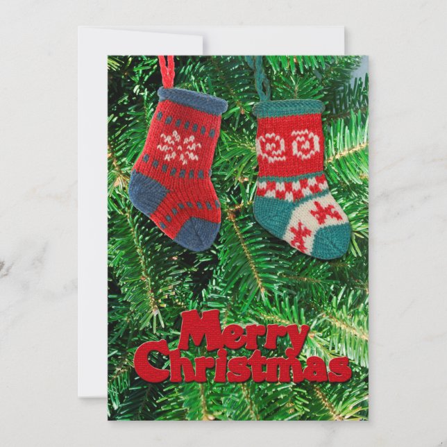 Frohe Weihnachtskarte Feiertagskarte (Vorderseite)